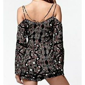 Kendall and Kylie cold shoulder Bell sleeve romper